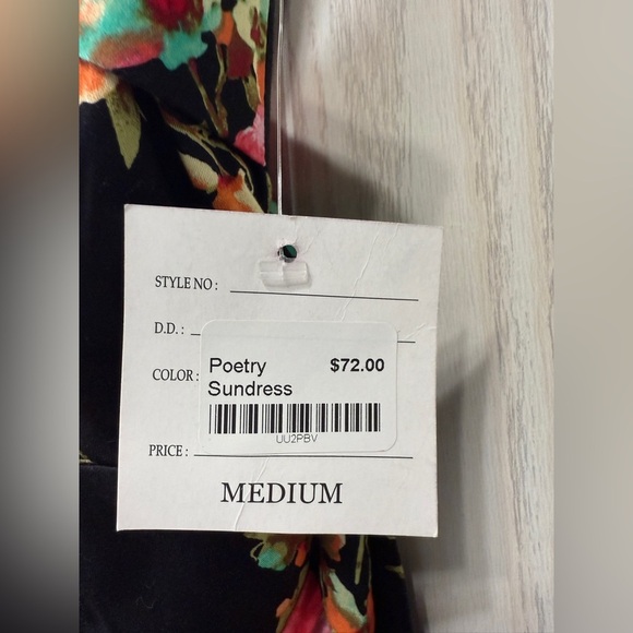 Ixia Rose Floral Poetry Pinup Dress-Black-Medium NWT - Picture 4 of 6